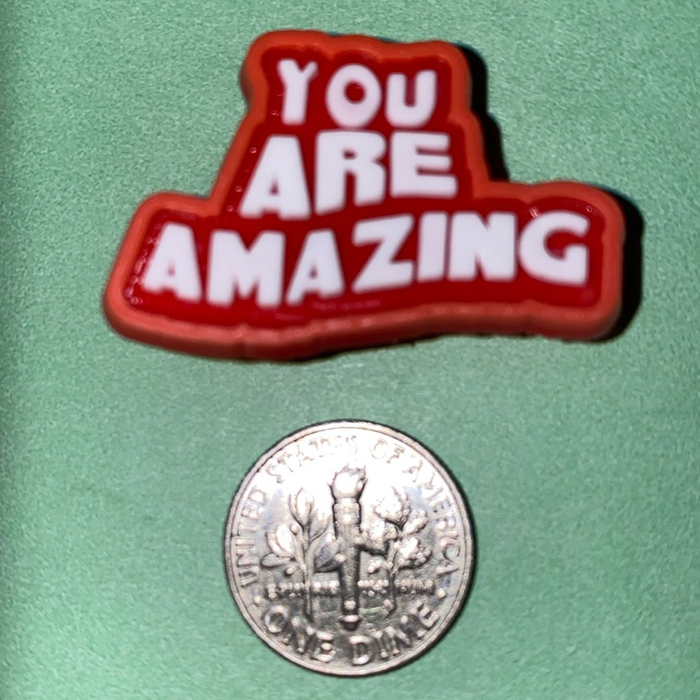 (10 for $15) YOU ARE AMAZING Statement Crocs Shoes Charms
